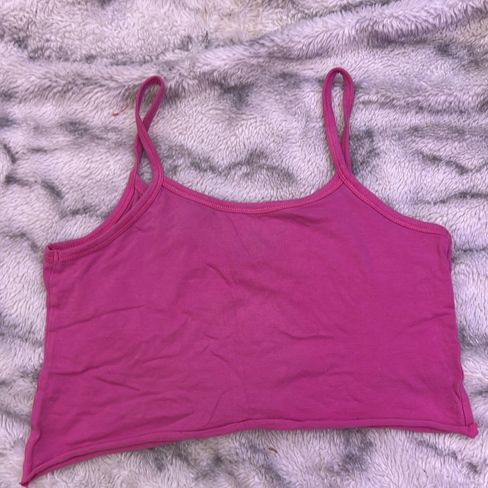 Pink crop tank